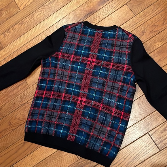 Tommy Hilfiger dynamic plaid sweater M - Picture 3 of 6